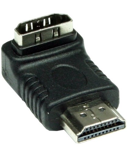 Alcasa HDMI-FMWU HDMI HDMI Zwart kabeladapter/verloopstukje