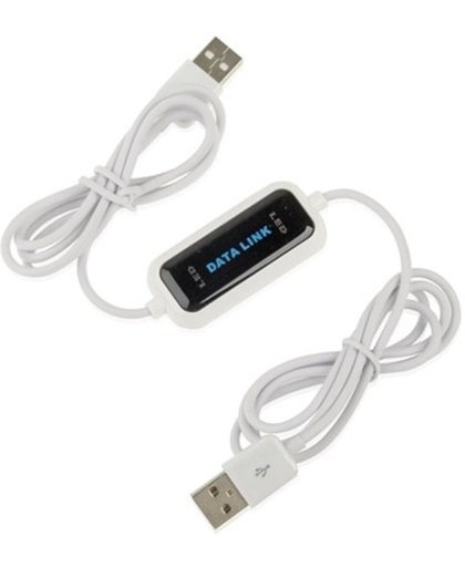 Hoge snelheid USB 2.0 Data Link kabel, PC naar PC Data Share, Plug en Play, Lengte: 165cm