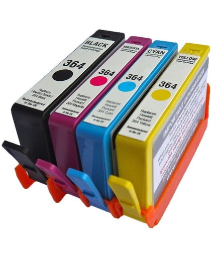 Merkloos – Inktcartridge / Alternatief voor de Hp 364XL cartridges multipack 4 pack