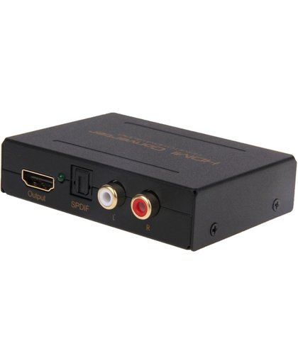 HDMI naar HDMI + Audio (SPDIF + R/L) Converter Omvormer (EU Plug)(zwart)