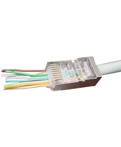 Cablexpert RJ45 krimp connector met doorsteekmontage voor CAT6 F/UTP kabel - 50 stuks