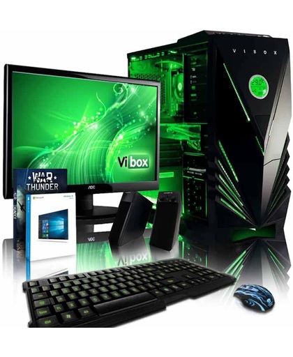 Spark 10 Game PC - 4.2GHz AMD FX CPU 8-Core, GTX 1060, Gaming Desktop PC met 22" HD Monitor, Windows 10, Levenslang Garantie (FX Acht-Core Processor, Nvidia Geforce GTX1060 Videokaart, 32 GB RAM, 2 TB HDD)
