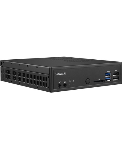 Shuttle XPС slim DH110 PC/workstation barebone Intel® H110 LGA 1151 (Socket H4) 1.3L maat pc Zwart