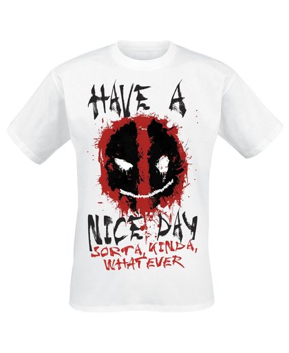 Deadpool Smiley T-shirt wit