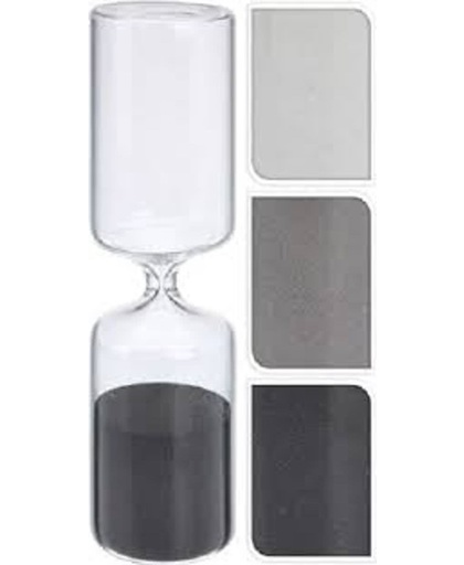 Zandloper glas - hoog 25cm - 30 minuten - in 3 kleuren leverbaar