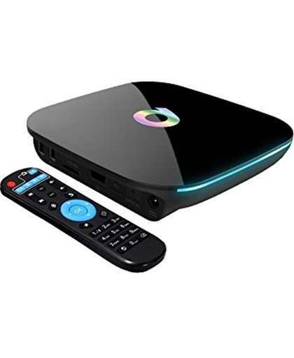 Q BOX 4K Android TV Box 16GB VERSIE + Draadloze MX3 Air Mouse