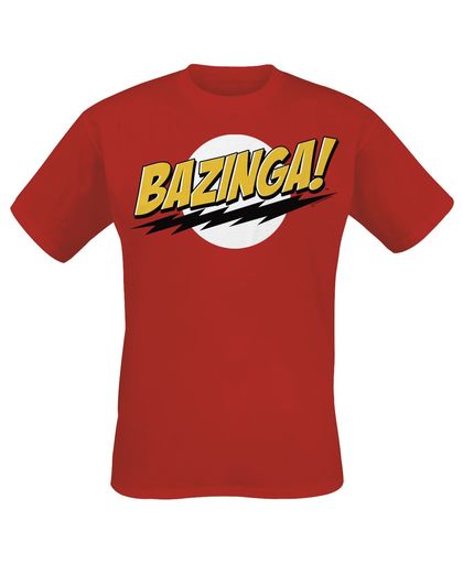 The Big Bang Theory Bazinga T-shirt rood