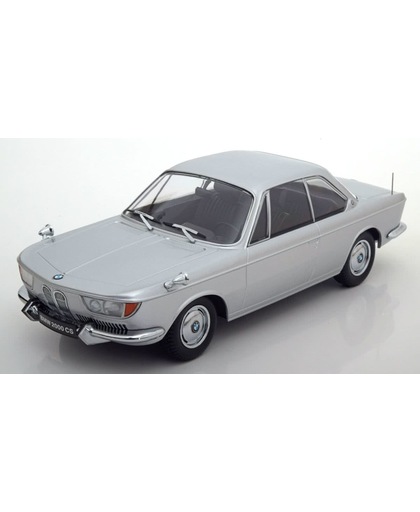 BMW 2000 CS Coupe 1965 Zilver 1/18 KK Scale Limited Edition 1000 pcs
