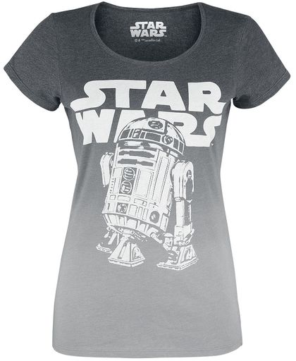 Star Wars R2D2 Logo Girls shirt grijs gemêleerd