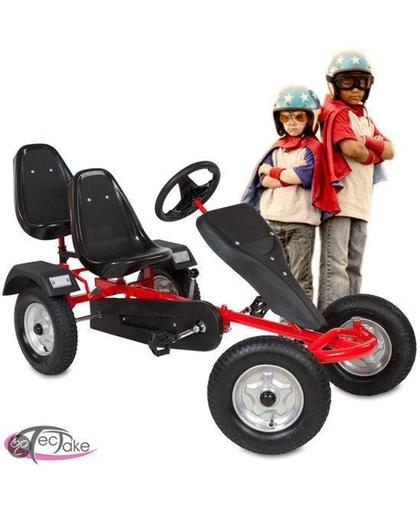 Go Kart Gokart Skelter Trapauto rood 2 persoons 400771