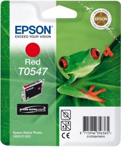 Epson inktpatroon Red T0547 Ultra Chrome Hi-Gloss inktcartridge