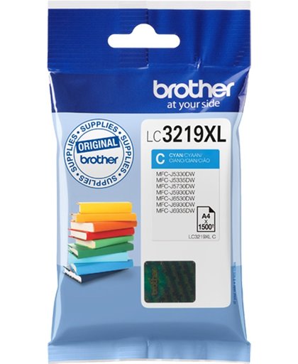 Brother LC-3219XLC - XL Inktcartridge / Blauw