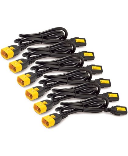APC AP8706S-NA electriciteitssnoer Black,Yellow 1,8 m C13 stekker C14 stekker