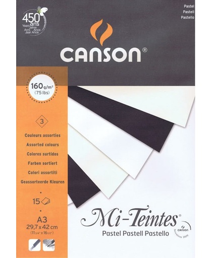 Canson Mi-Teintes pastelblok 160gr. 29,7x42