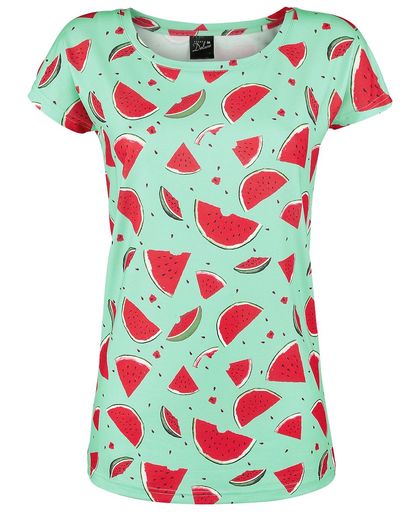 Pussy Deluxe Lovely Watermelon Loose Shirt Girls shirt blauw