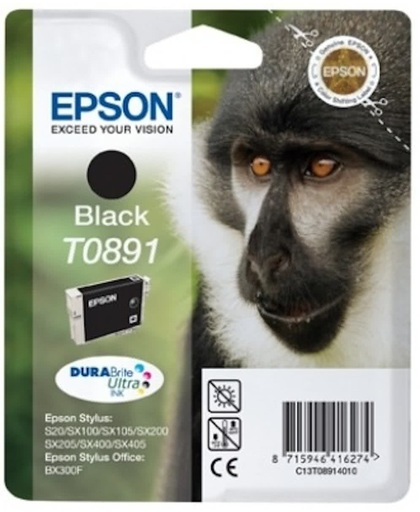 Epson inktpatroon Black T0891 DURABrite Ultra Ink