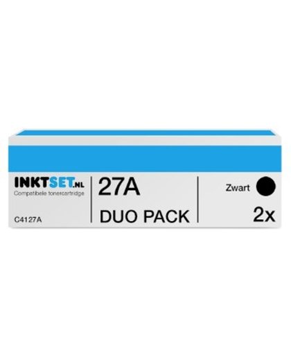 Jamos - Tonercartridges / Alternatief voor de HP 27A (C4127A) Toner Zwart Duo Pack