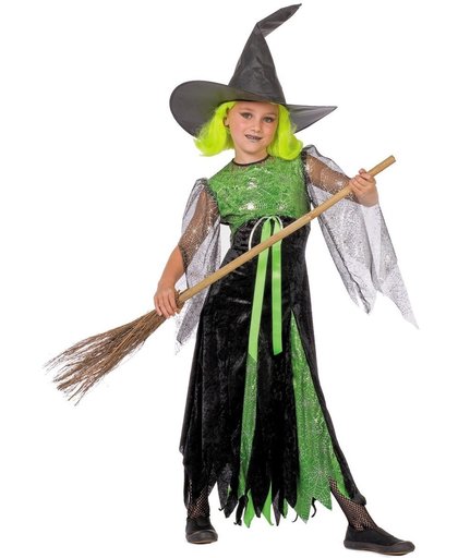 Heksen kostuum Groene Witchcraft voor kind