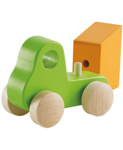 Hape Babyspeelgoed Houten speelgoedvoertuig Vrachtwagen - Groen