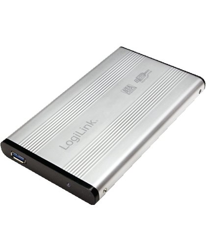 LogiLink UA0106A 2.5'' Stroomvoorziening via USB Zilver opslagbehuizing