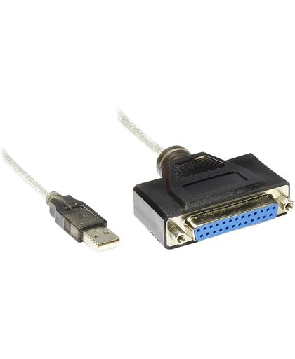 Alcasa 2036-REV USB Parallel Wit kabeladapter/verloopstukje