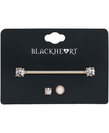 Blackheart Diamond Piercing goudkleurig