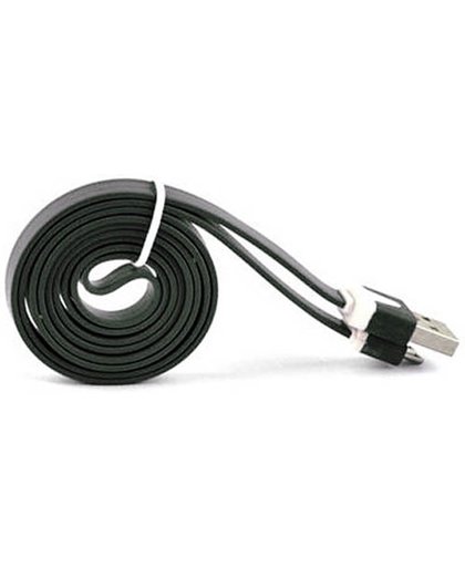 Lightning Kabel Datacable 2 meter voor Apple Zwart Black