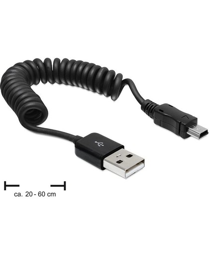 Delock USB 2.0 A Male naar USB 2.0 Mini Male - 0.6 m