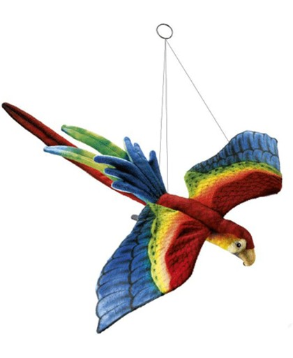 Pluche papegaai in vlucht 50 cm