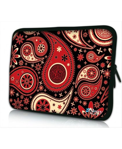 Laptop sleeve 11.6 inch rood patronen design - Sleevy