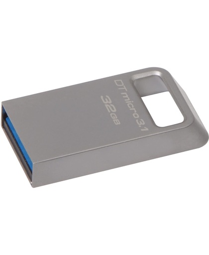 Kingston Technology DataTraveler Micro 3.1 32GB USB flash drive 3.0 (3.1 Gen 1) USB-Type-A-aansluiting Metallic