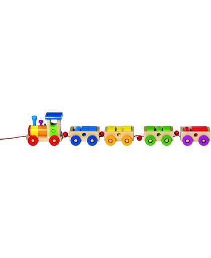 Goki Houten trein philadelphia 60 x 10 x 9,5 cm