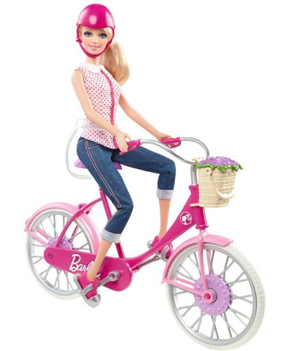 Barbie fiets excl. pop