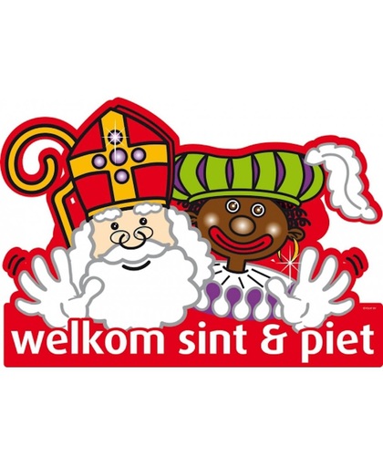 Sinterklaas Welkom Sint en Piet deurbord