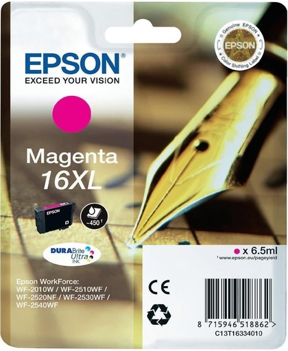 Epson C13T16334022 inktcartridge Magenta 6,5 ml 450 pagina's