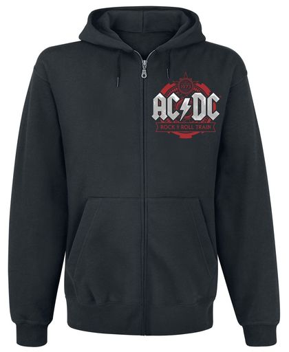 AC/DC Rock N Roll Train Vest met capuchon zwart