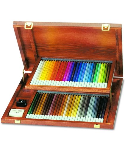 STABILO CarbOthello Kalk- Pastel Kleurpotloden - 60 kleuren in houten kist