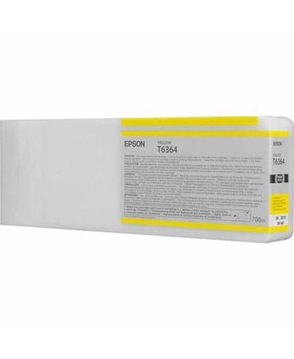 Epson inktpatroon Yellow T636400 UltraChrome HDR 700 ml inktcartridge