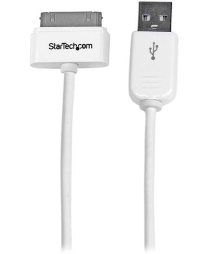 StarTech.com Apple 30-pins Dockconnector-naar-USB-kabel 1 m voor iPhone / iPod / iPad met getrapte connector mobiele telefoonkabel