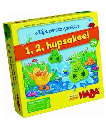 Haba - Spel - 1, 2, hupsakee - Engelstalige doos met Nederlandse omschrijving