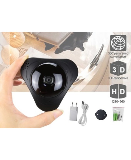 VR IP-camera - WIFI - Draadloze IP- camera met 360  lens