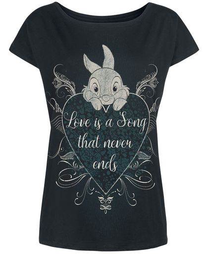 Bambi Thumper - Love Is A Song Girls shirt zwart