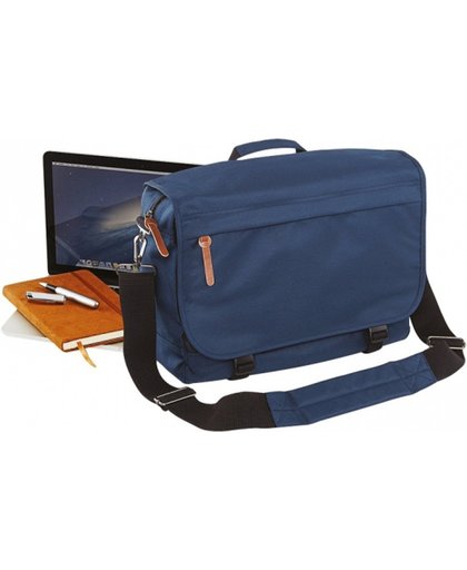 Handige laptoptas navy blauw