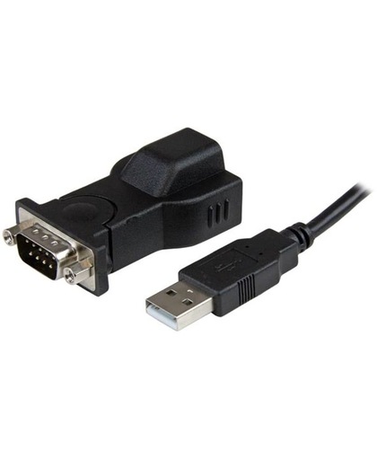StarTech.com 1-poorts USB naar RS232 DB9 seriële adapter met verwijderbare 1,8 m USB A naar B-kabel kabeladapter/verloopstukje