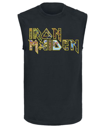 Iron Maiden Eddie Logo Tanktop zwart