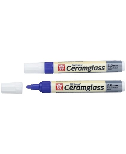 Pen-Touch Ceramglass keramiekstift blauw met medium punt (2,0 mm)
