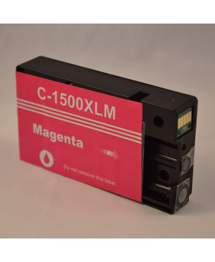 Merkloos - Inktcartridge / Alternatief voor de Canon PGI-1500 / Magenta