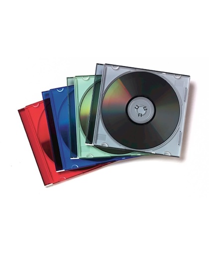Fellowes CD/DVD Slimcase Assorti - 25 Stuks