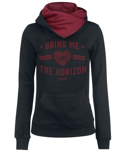 Bring Me The Horizon Feel My Heart Girls trui met capuchon zwart-rood