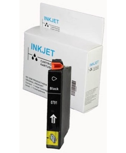 inkt cartridge voor Epson T0551 zwart wit Label|Toners-en-inkt